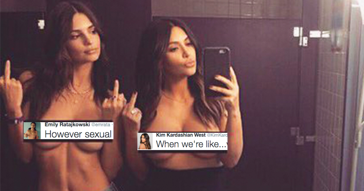 Kim kardashian and emily topless uncensored