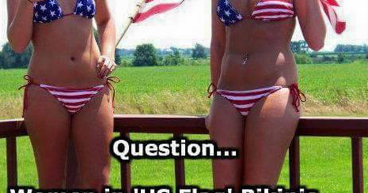 Meme Shows American Flag Bikini May Be Disrespectful Attn 1576